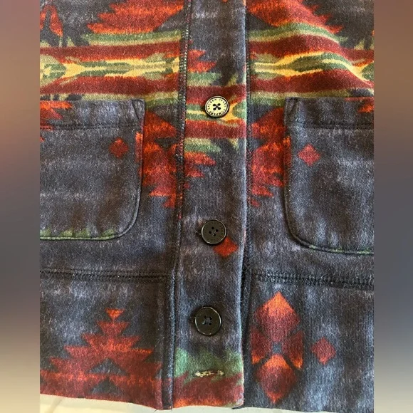 LRL Lauren Ralph Lauren Aztec Jacket- Blazer- Tribal- Shawl Collar- Women’s M - Picture 7 of 8